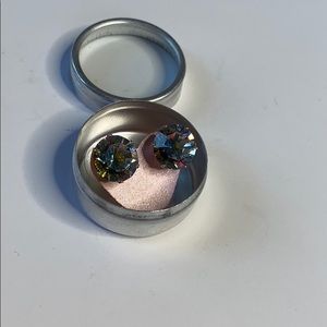 Jojo Loves You Silvershade bling Studs